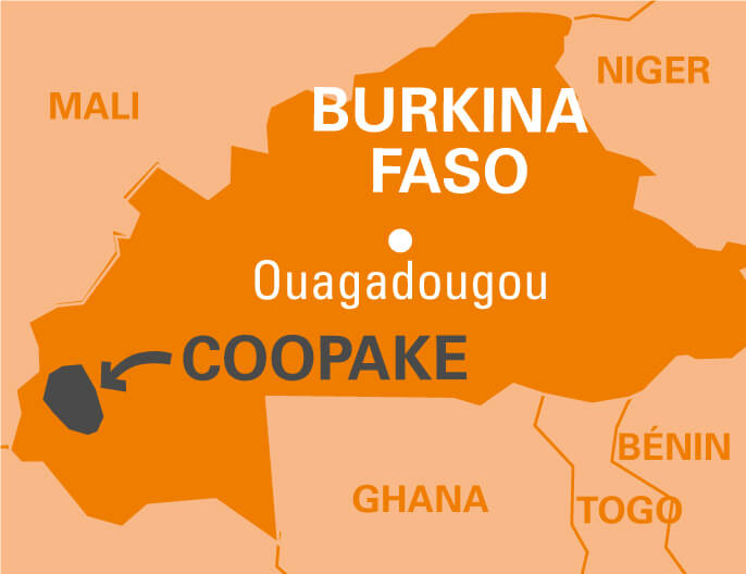 Carte coopÃ©rative Coopake au Burkina Faso - cajou grillÃ©es sans sel 250g